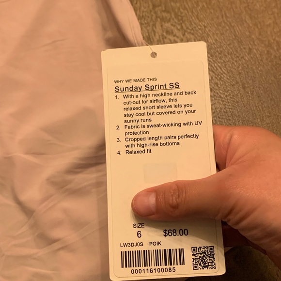 Pink Sunday sprint short sleeve size 6 - Picture 5 of 5